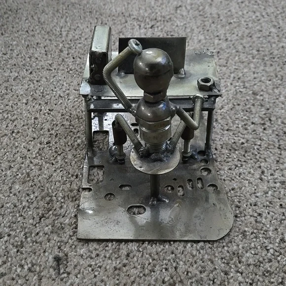 Handmade Recycled Motorcycle Parts Sculpture – Industrial Art - Picture 4 of 10